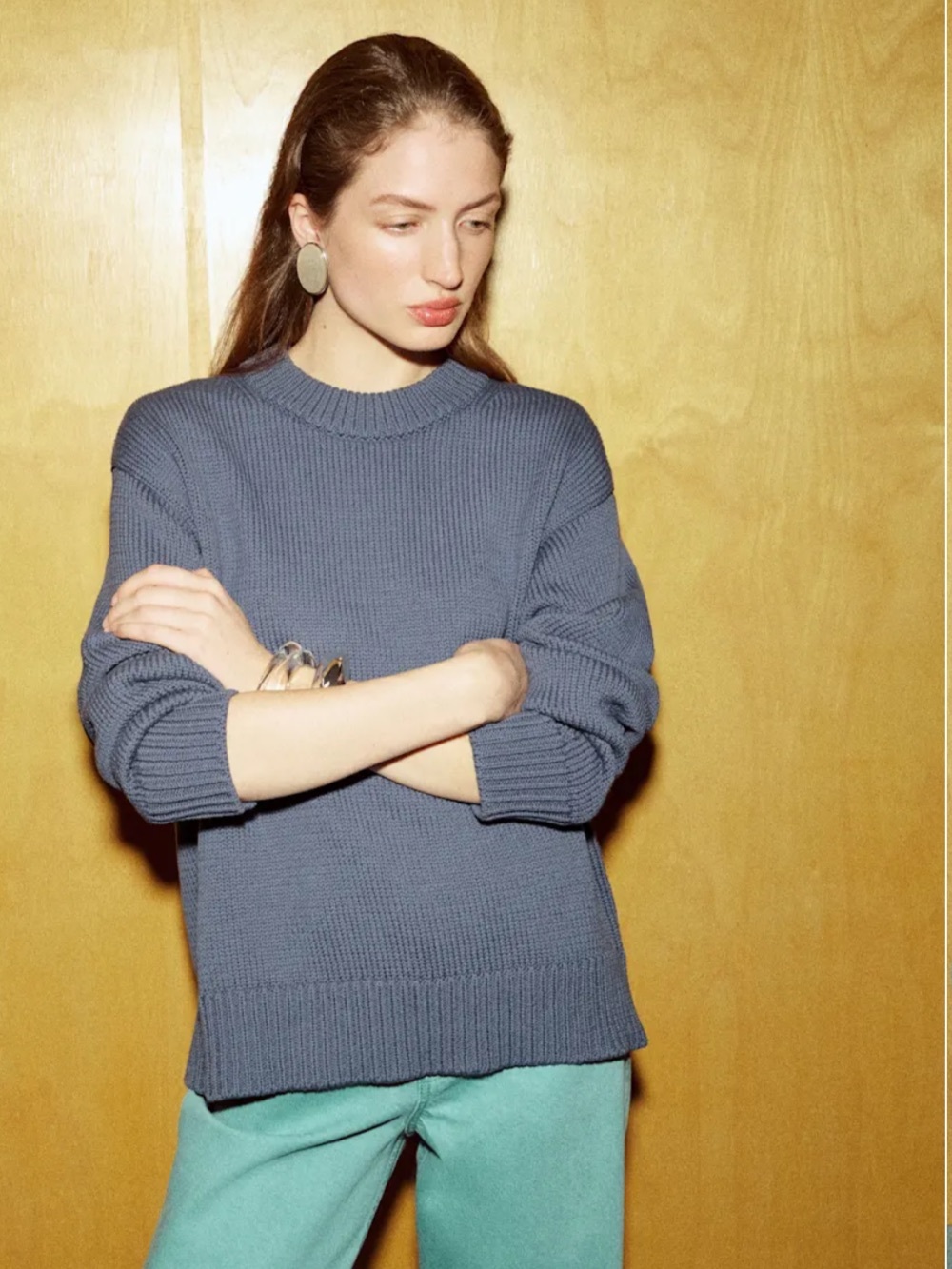 Reformation Cotton Oversized sweater -S